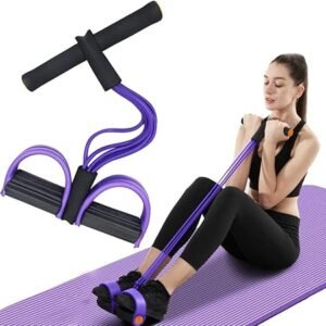 6 tubes elastic yoga platform pulling device resistance band