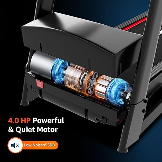 PowerMax Fitness TDM-96B 4HP DC Treadmill for Home - Image 3