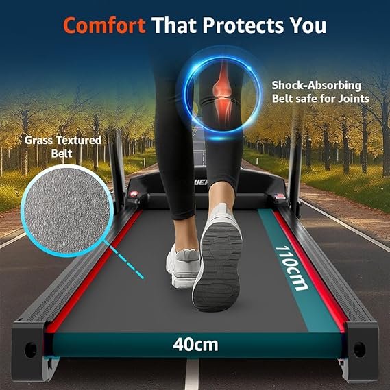 PowerMax Fitness TDM-96B 4HP DC Treadmill for Home - Image 2